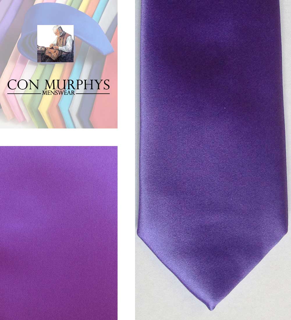 21 dark lilac mens ties cork ireland con murphys - - Con Murphys Menswear