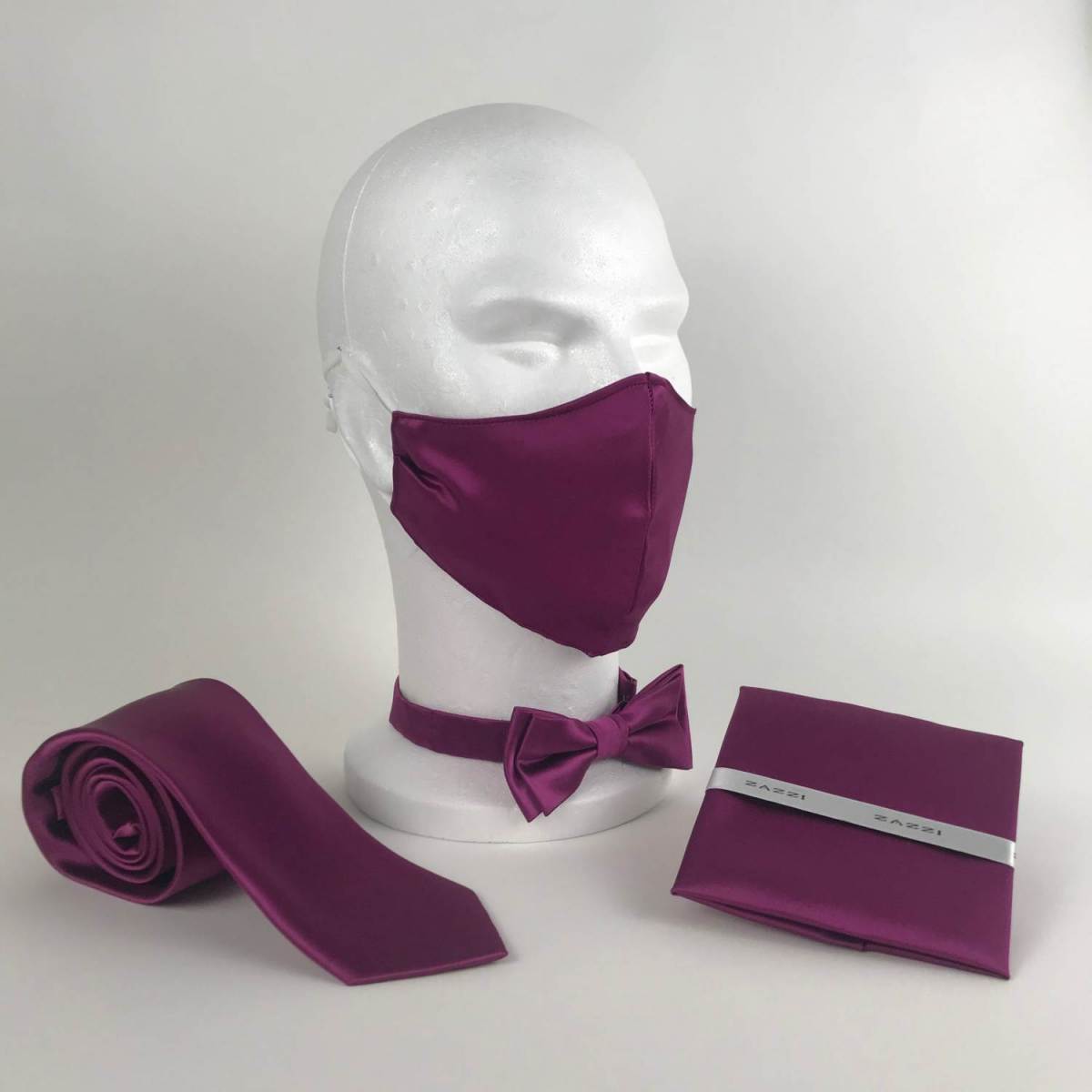 B1764 15 Magenta. mens ties facemasks con murphys menswear cork scaled - - Con Murphys Menswear